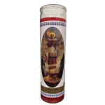 St. Raymond Labeled 7 day Candle, Red
